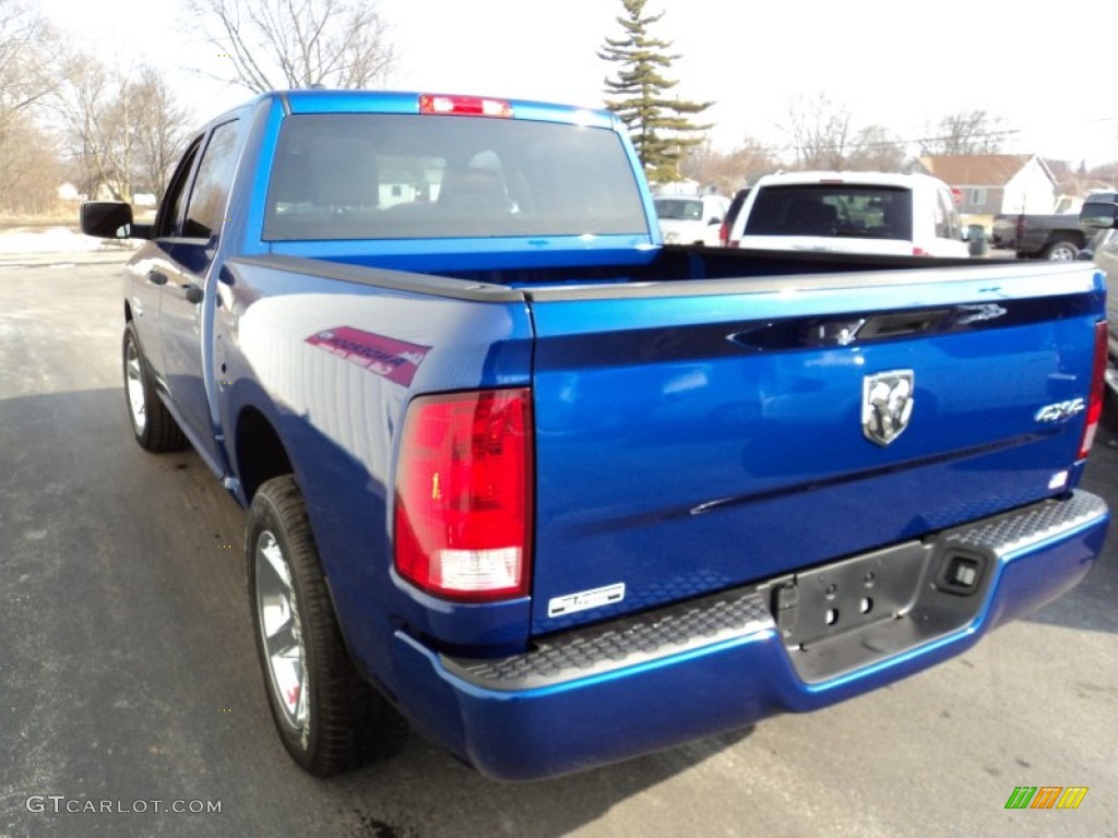 2015 1500 Express Crew Cab 4x4 - Blue Streak Pearl / Black/Diesel Gray photo #3