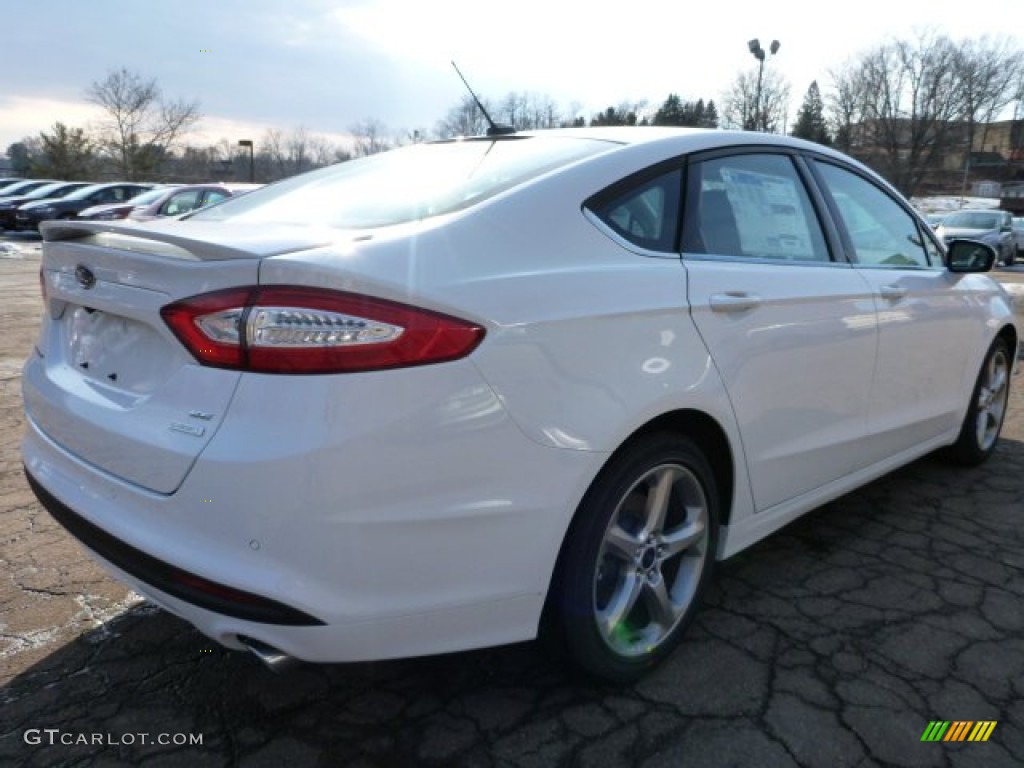 2015 Fusion SE - Oxford White / Charcoal Black photo #2