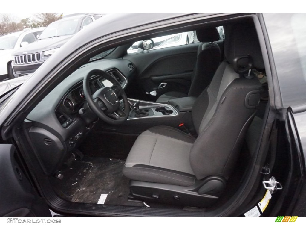 2015 Challenger SXT - Pitch Black / Black/Tungsten photo #6