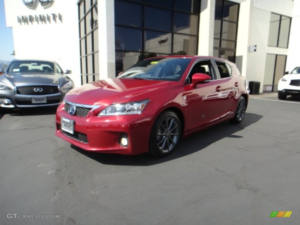 2012 CT F Sport Special Edition Hybrid - Matador Red Mica / F Sport Ocean Blue Nuluxe photo #1