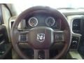 Canyon Brown/Light Frost 2015 Ram 1500 Big Horn Crew Cab 4x4 Steering Wheel