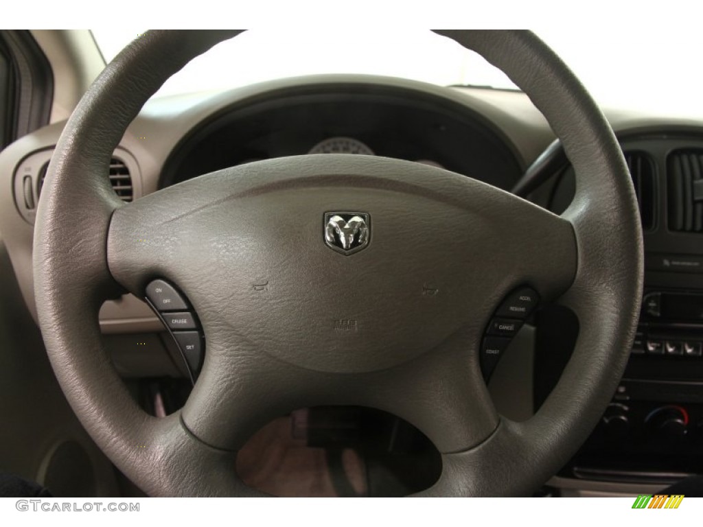 2006 Dodge Caravan SE Dark Khaki/Light Graystone Steering Wheel Photo #102065628