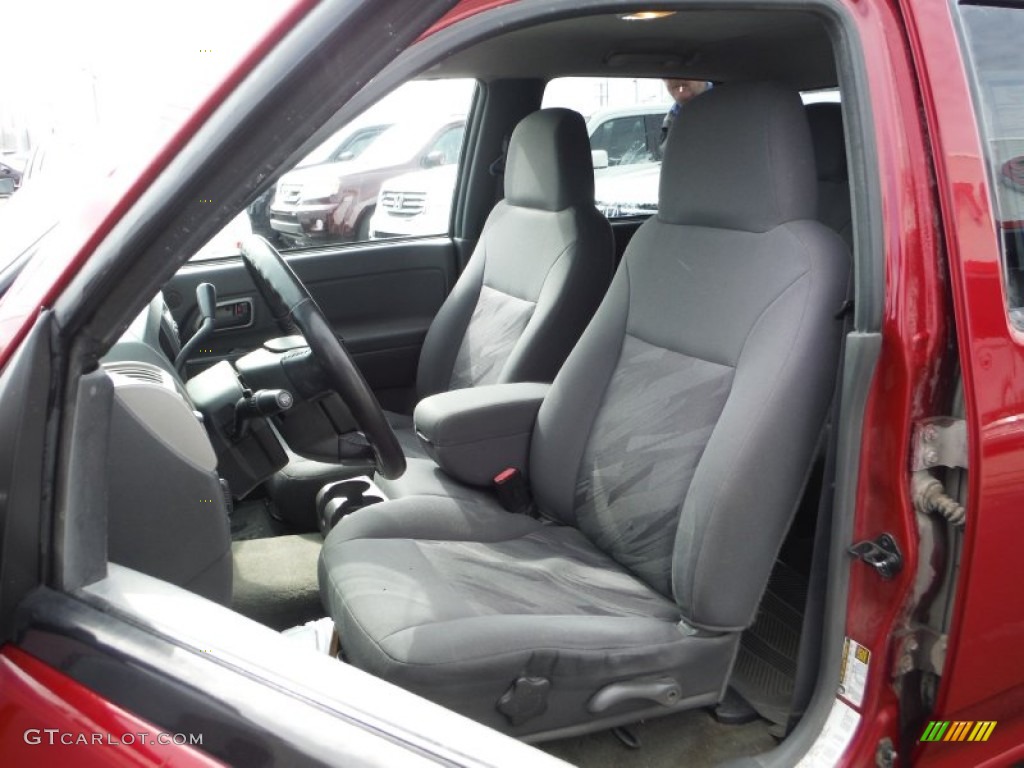 2005 Colorado LS Crew Cab 4x4 - Dark Cherry Red Metallic / Medium Dark Pewter photo #13