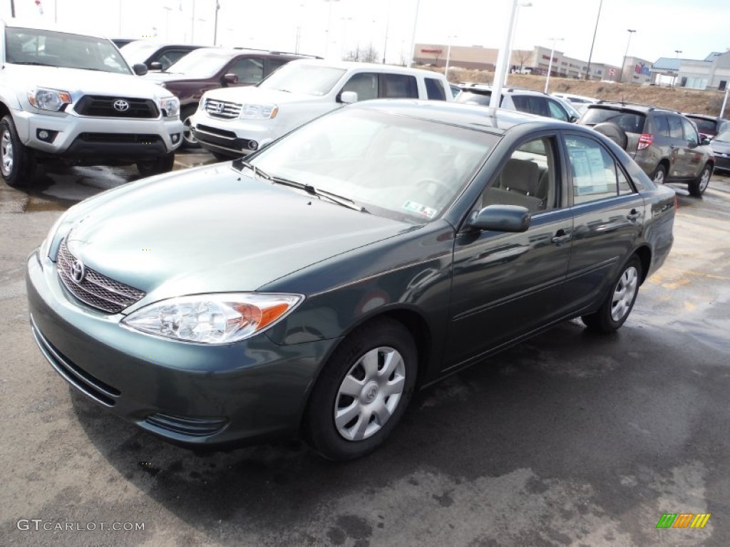 Aspen Green Pearl 2004 Toyota Camry LE Exterior Photo #102066354