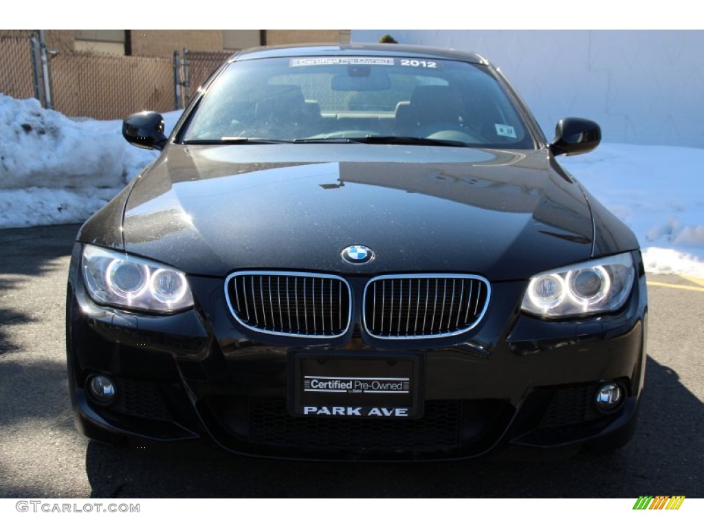 2012 3 Series 328i xDrive Coupe - Black Sapphire Metallic / Saddle Brown photo #7