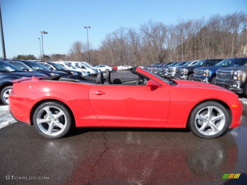 2015 Camaro LT/RS Convertible - Red Hot / Black photo #6