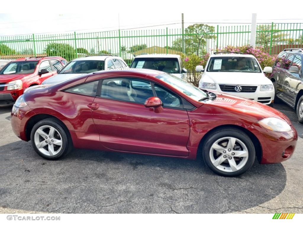 2007 Eclipse GS Coupe - Ultra Red Pearl / Dark Charcoal photo #6