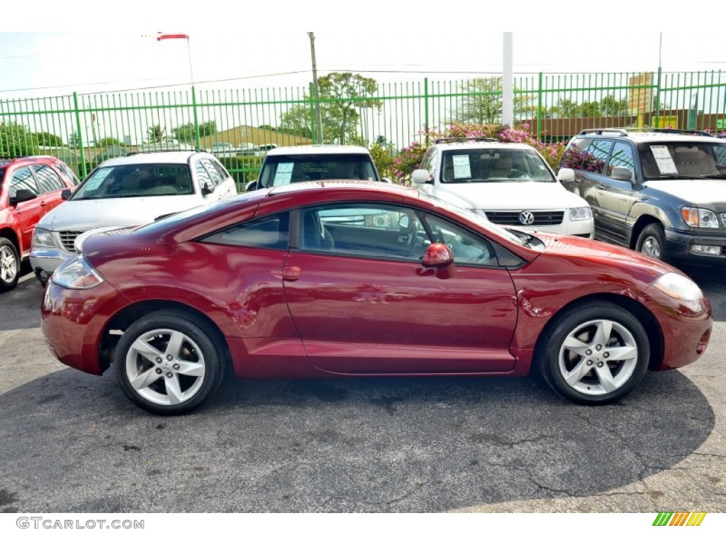 2007 Eclipse GS Coupe - Ultra Red Pearl / Dark Charcoal photo #7