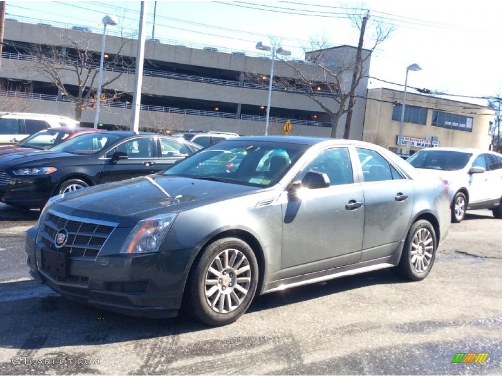 Thunder Gray ChromaFlair 2010 Cadillac CTS 4 3.0 AWD Sedan Exterior Photo #102069711