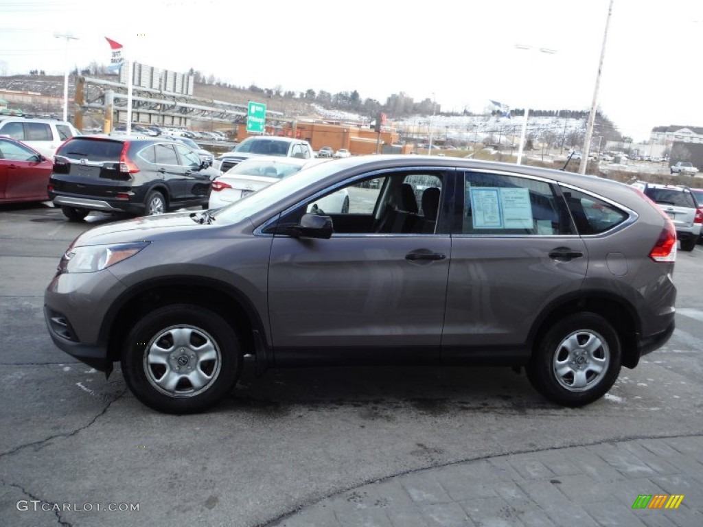 2013 CR-V LX AWD - Urban Titanium Metallic / Black photo #6