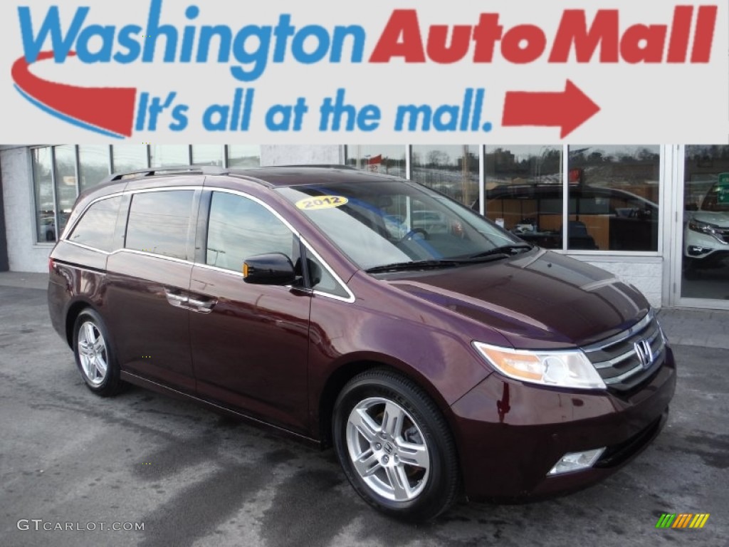 2012 Odyssey Touring Elite - Dark Cherry Pearl II / Beige photo #1
