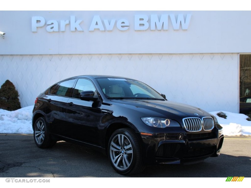 2010 X6 M  - Carbon Black Metallic / Silverstone II photo #1