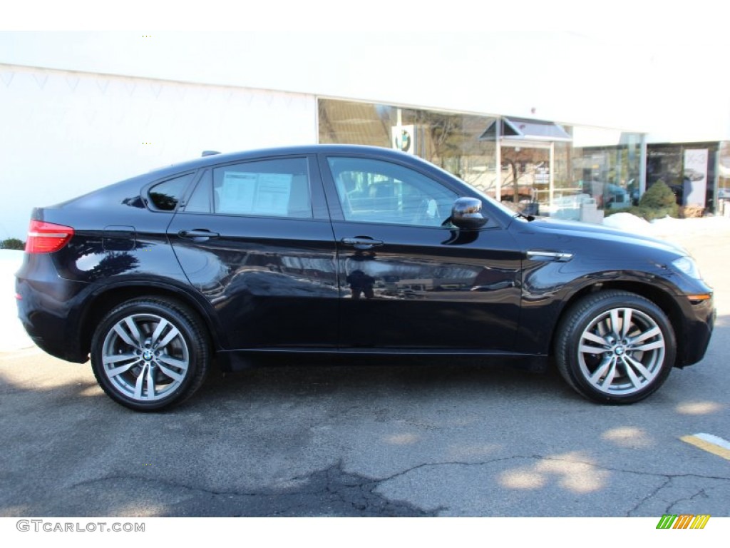 2010 X6 M  - Carbon Black Metallic / Silverstone II photo #2