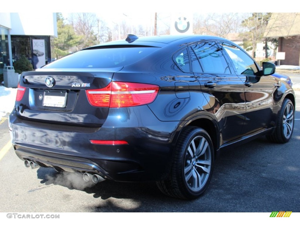 2010 X6 M  - Carbon Black Metallic / Silverstone II photo #3