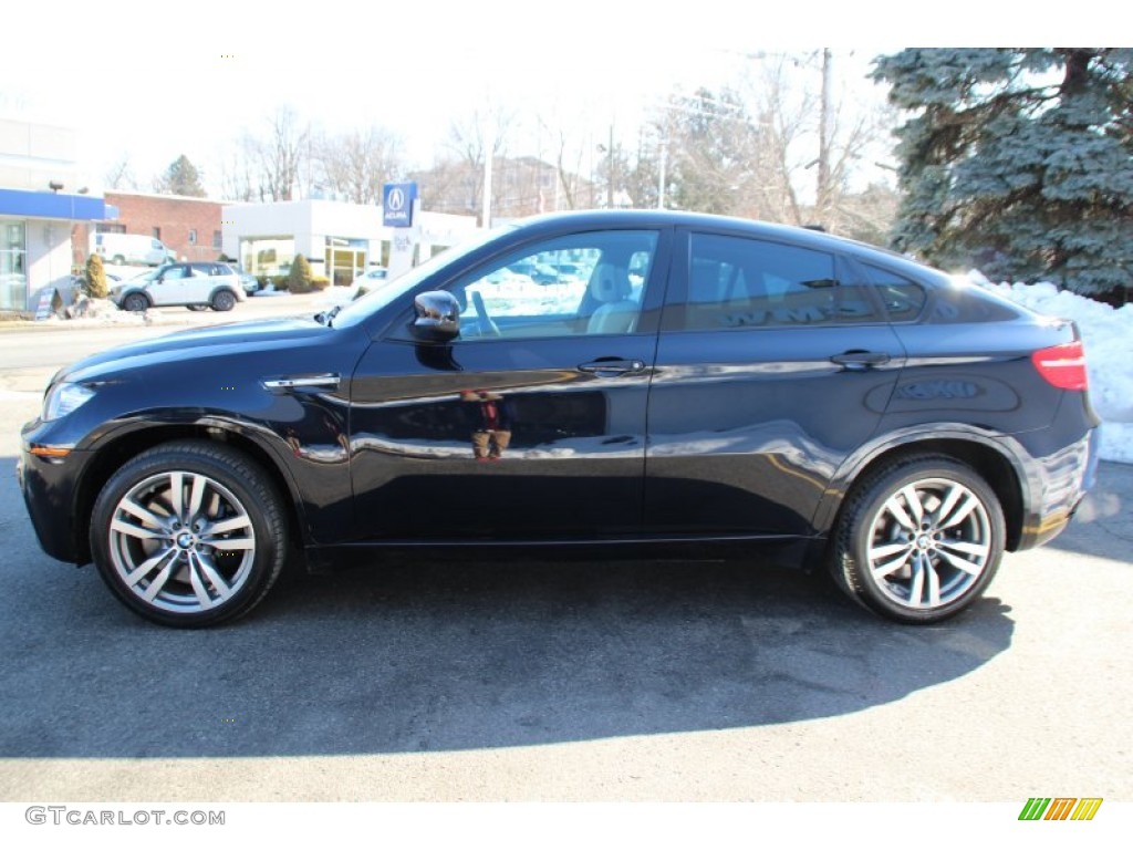 2010 X6 M  - Carbon Black Metallic / Silverstone II photo #5
