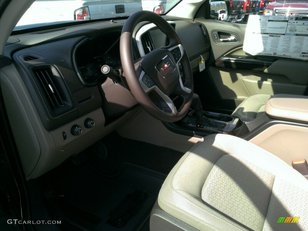 2015 Canyon SLE Extended Cab 4x4 - Emerald Green Metallic / Cocoa/Dune photo #8