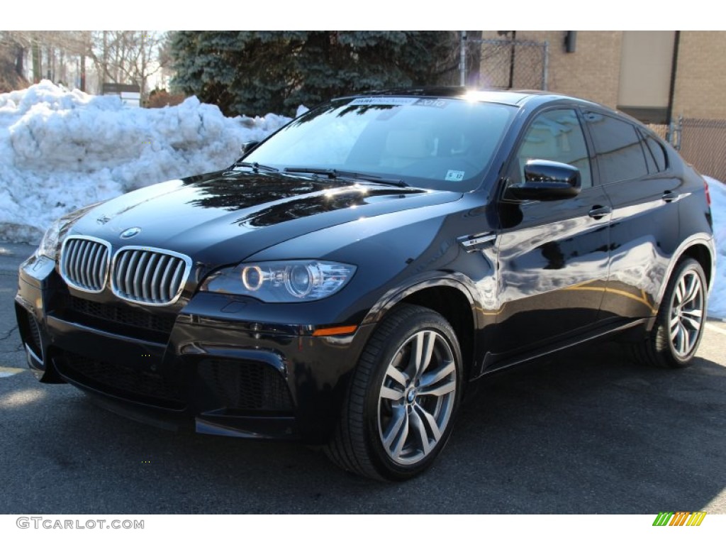 2010 X6 M  - Carbon Black Metallic / Silverstone II photo #6