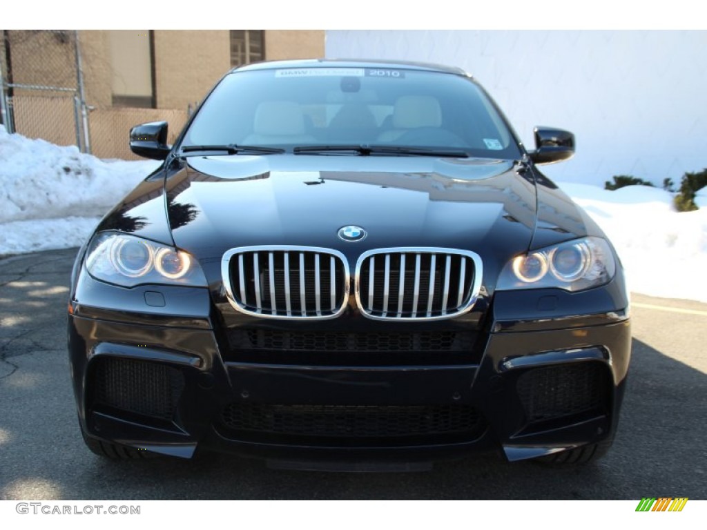 2010 X6 M  - Carbon Black Metallic / Silverstone II photo #7