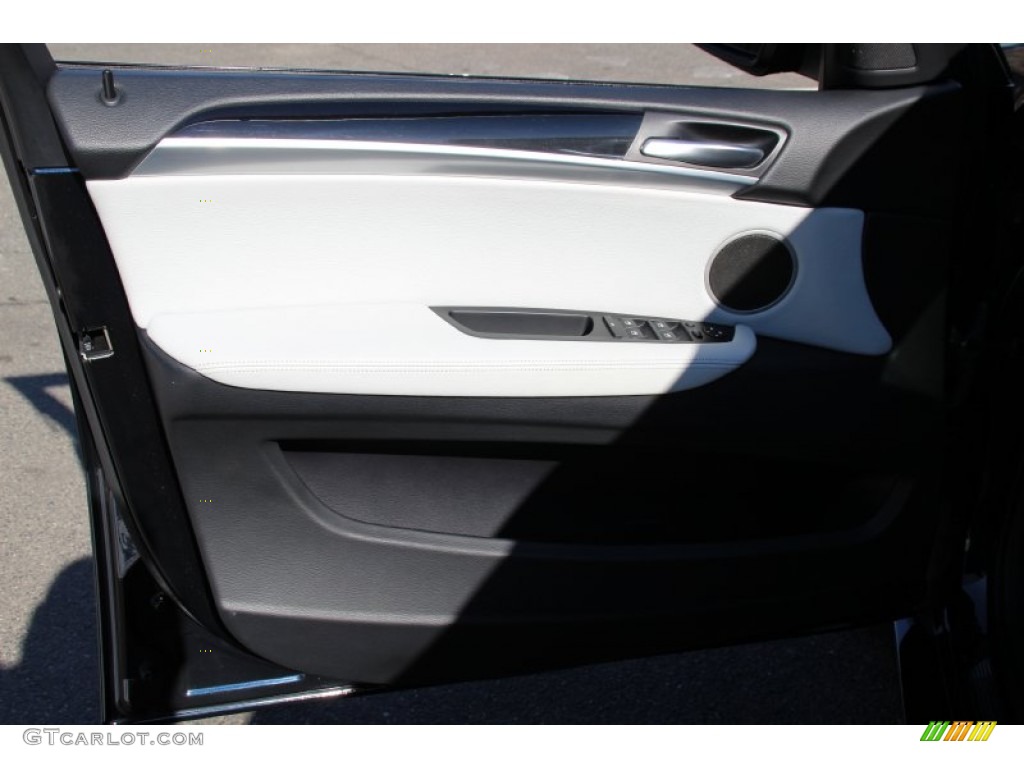2010 X6 M  - Carbon Black Metallic / Silverstone II photo #8