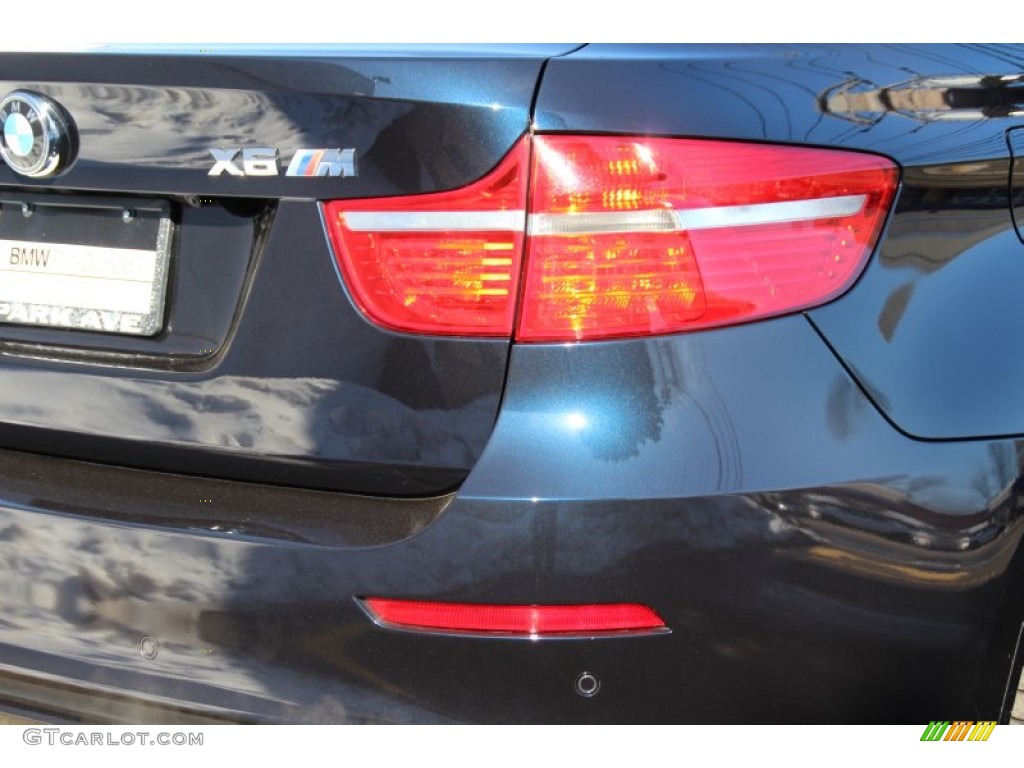 2010 X6 M  - Carbon Black Metallic / Silverstone II photo #23