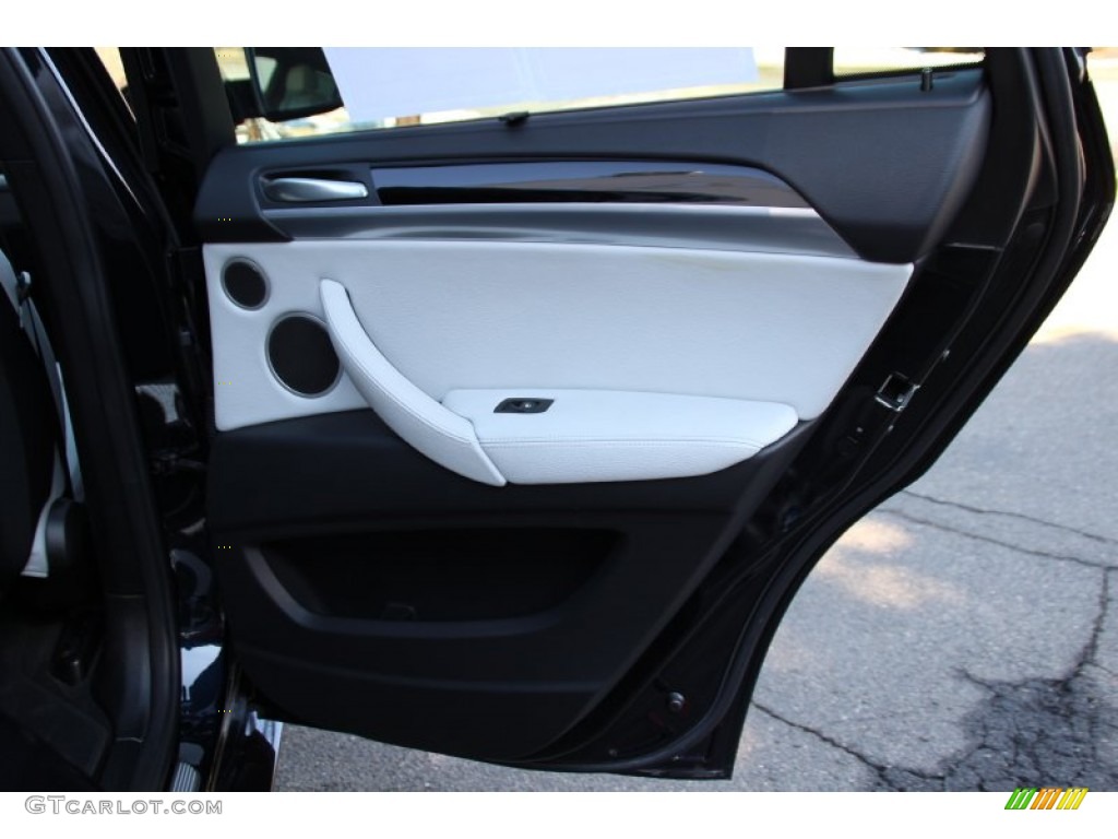 2010 X6 M  - Carbon Black Metallic / Silverstone II photo #24