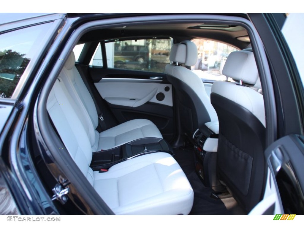 2010 X6 M  - Carbon Black Metallic / Silverstone II photo #25