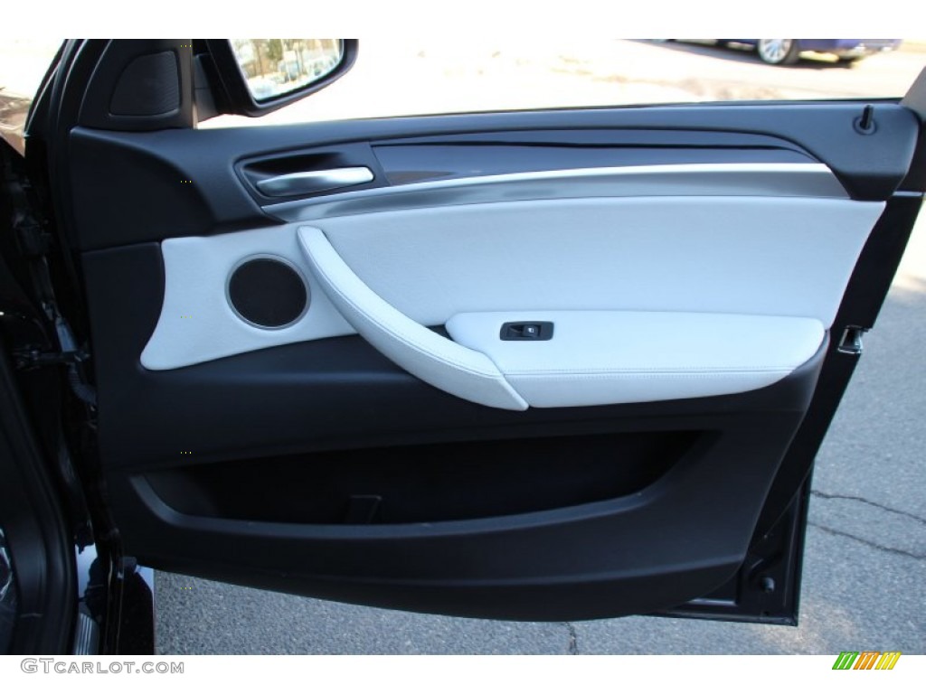 2010 X6 M  - Carbon Black Metallic / Silverstone II photo #26