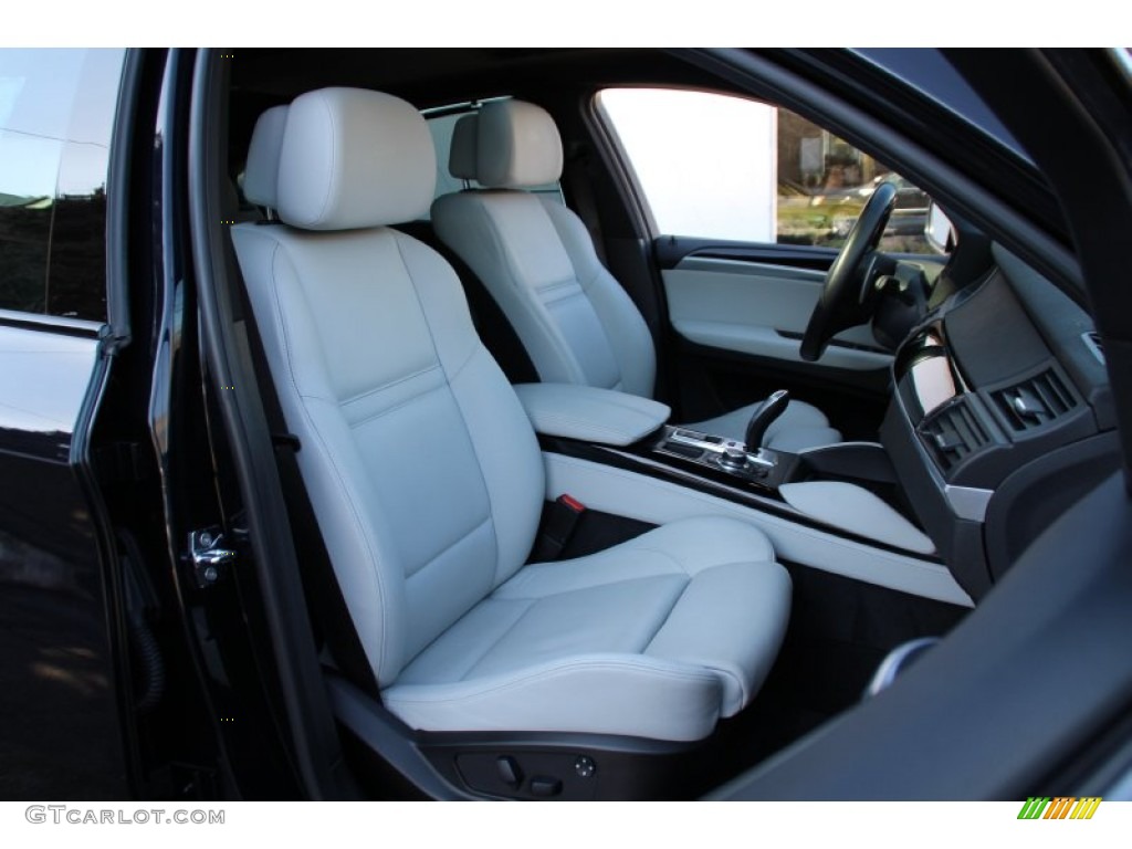2010 X6 M  - Carbon Black Metallic / Silverstone II photo #29