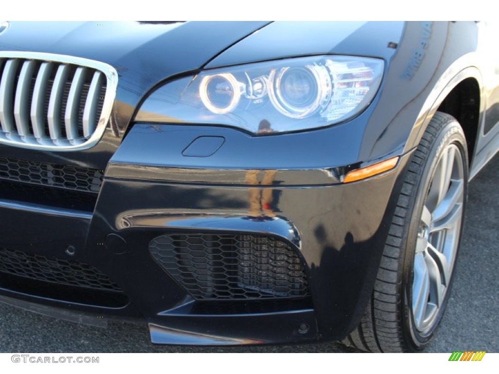 2010 X6 M  - Carbon Black Metallic / Silverstone II photo #31