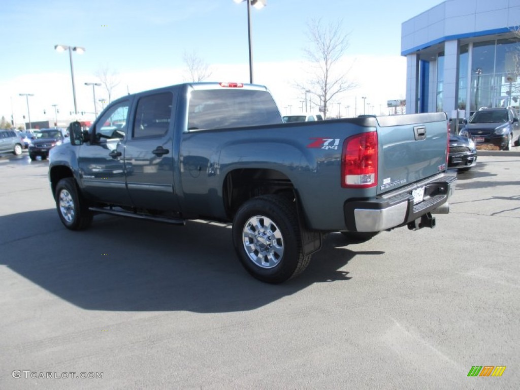 2014 Sierra 3500HD SLE Crew Cab 4x4 - Stealth Gray Metallic / Ebony photo #4