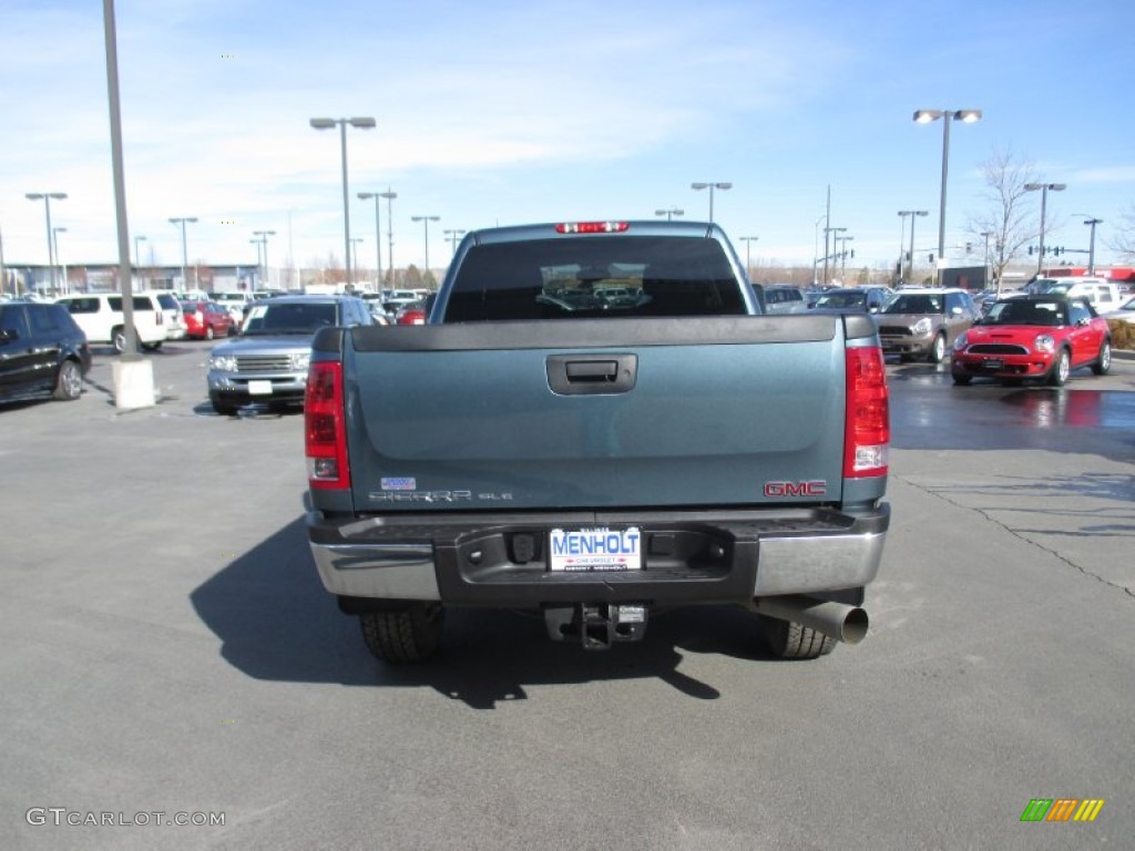 2014 Sierra 3500HD SLE Crew Cab 4x4 - Stealth Gray Metallic / Ebony photo #5