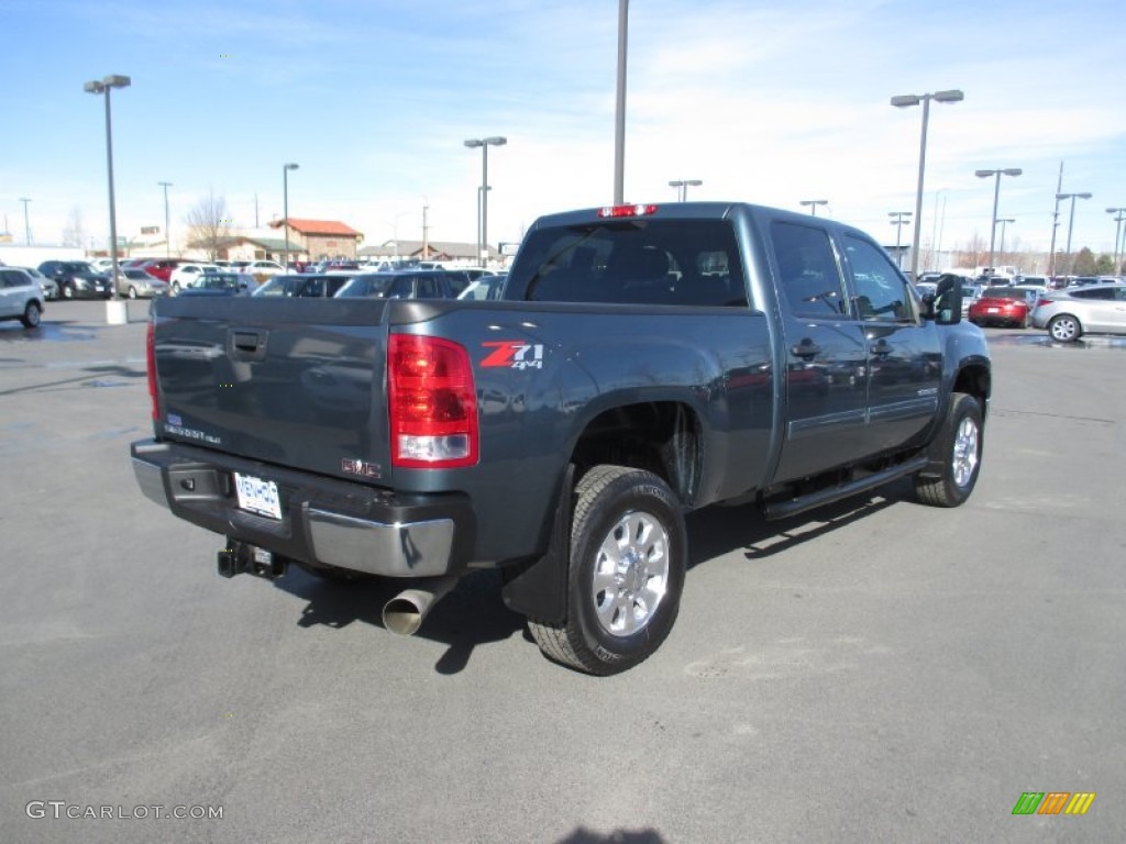 2014 Sierra 3500HD SLE Crew Cab 4x4 - Stealth Gray Metallic / Ebony photo #6