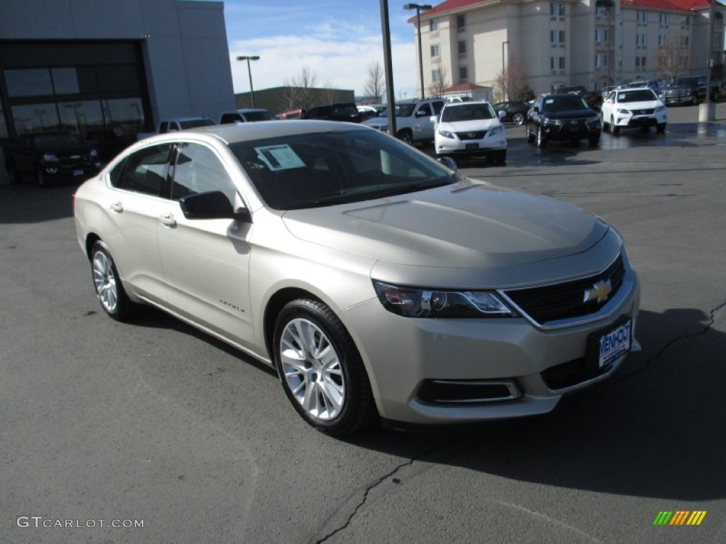 2014 Impala LS - Champagne Silver Metallic / Jet Black/Dark Titanium photo #1