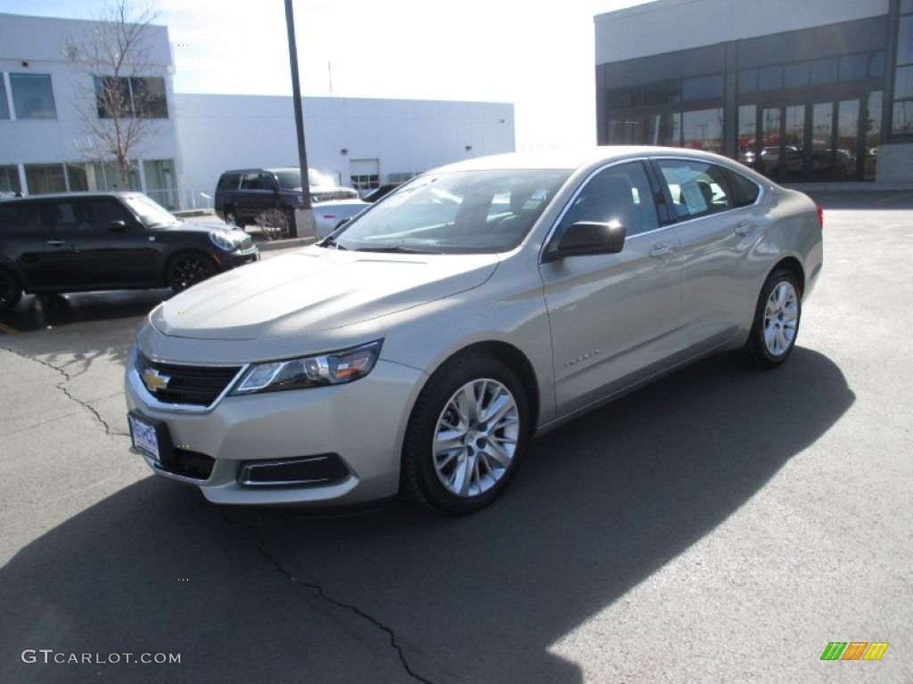 2014 Impala LS - Champagne Silver Metallic / Jet Black/Dark Titanium photo #2