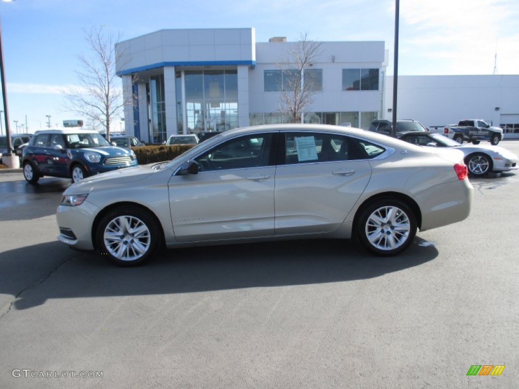 2014 Impala LS - Champagne Silver Metallic / Jet Black/Dark Titanium photo #3