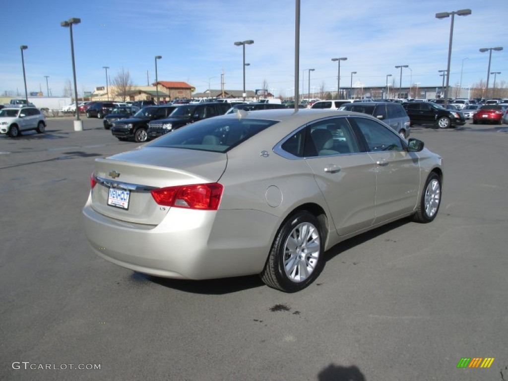 2014 Impala LS - Champagne Silver Metallic / Jet Black/Dark Titanium photo #6