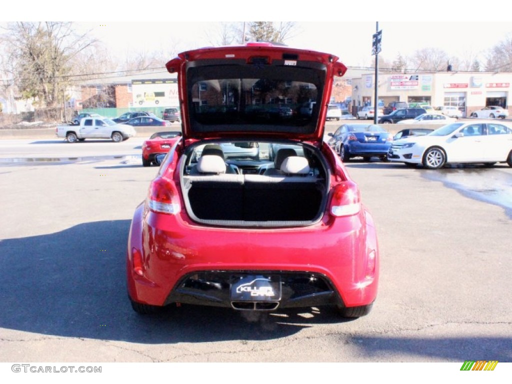 2012 Veloster  - Boston Red / Gray photo #30