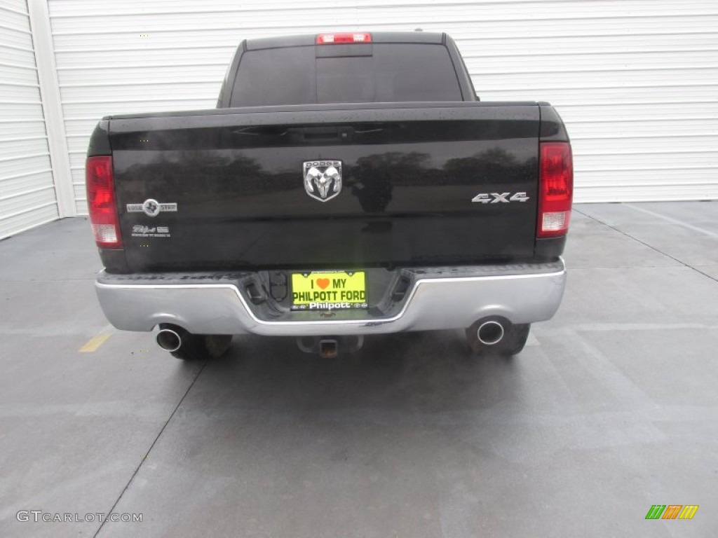 2010 Ram 1500 SLT Crew Cab 4x4 - Brilliant Black Crystal Pearl / Dark Slate Gray photo #10