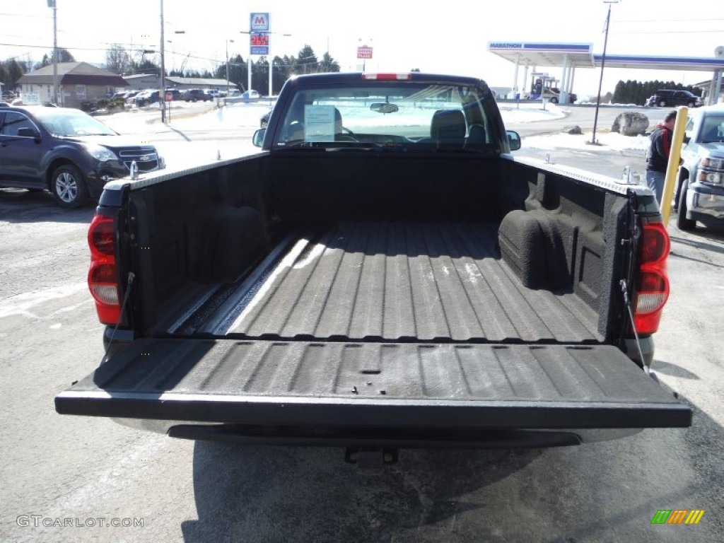 2006 Silverado 1500 Work Truck Regular Cab 4x4 - Black / Dark Charcoal photo #11