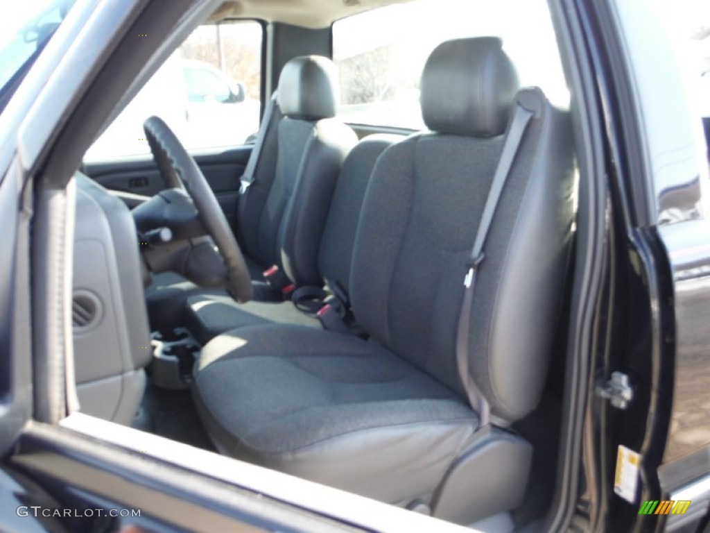 2006 Silverado 1500 Work Truck Regular Cab 4x4 - Black / Dark Charcoal photo #17