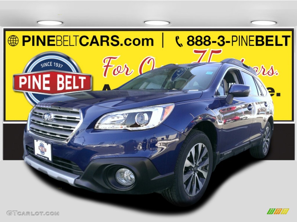 2015 Outback 2.5i Limited - Lapis Blue Pearl / Warm Ivory photo #1