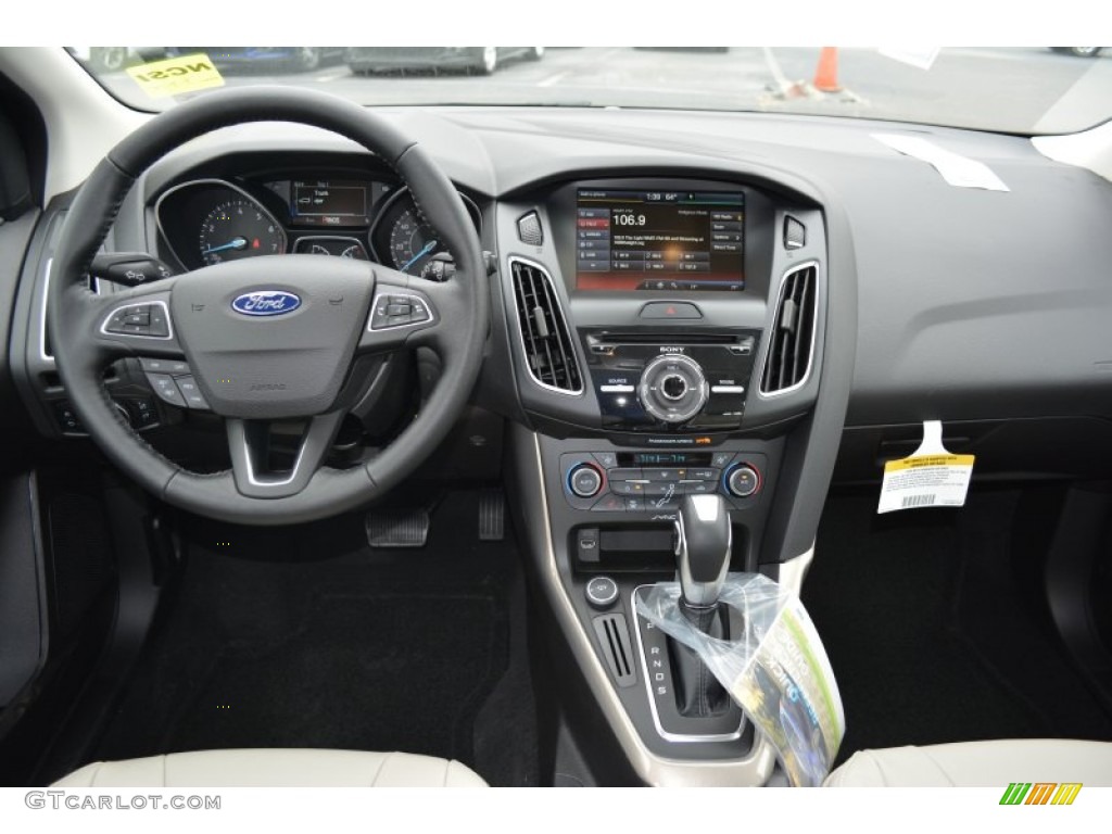 2015 Ford Focus Titanium Hatchback Medium Soft Ceramic Dashboard Photo #102078345