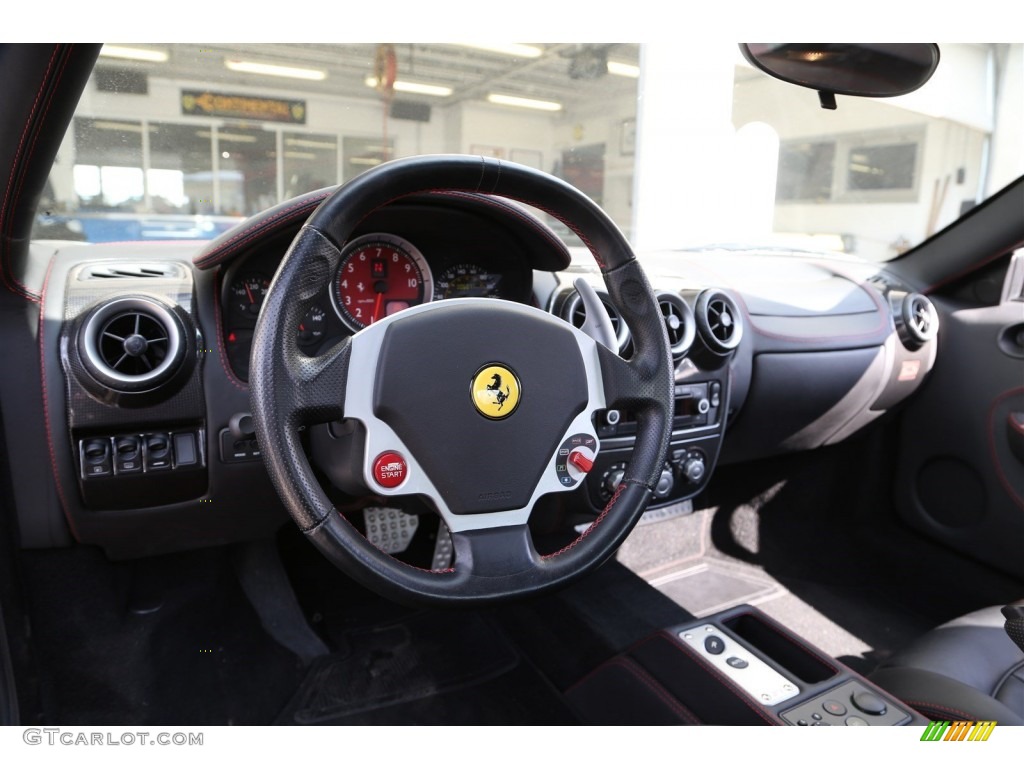 2007 Ferrari F430 Coupe F1 Nero Steering Wheel Photo #102078360