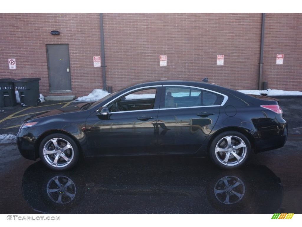 Crystal Black Pearl 2012 Acura TL 3.7 SH-AWD Technology Exterior Photo #102080256