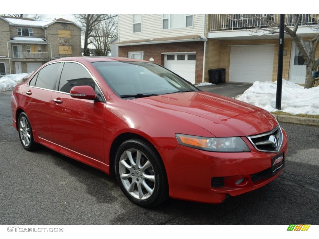 2008 TSX Sedan - Milano Red / Parchment photo #3