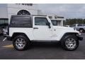 2014 Bright White Jeep Wrangler Sahara 4x4  photo #8