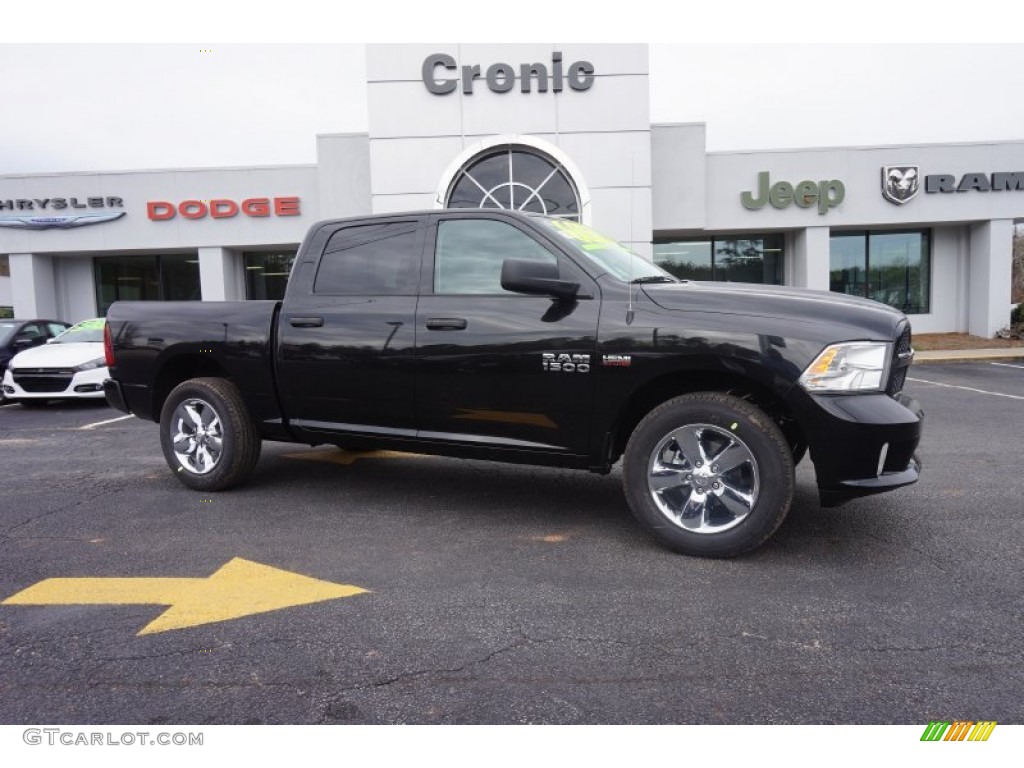 2015 1500 Express Crew Cab - Black / Black/Diesel Gray photo #1