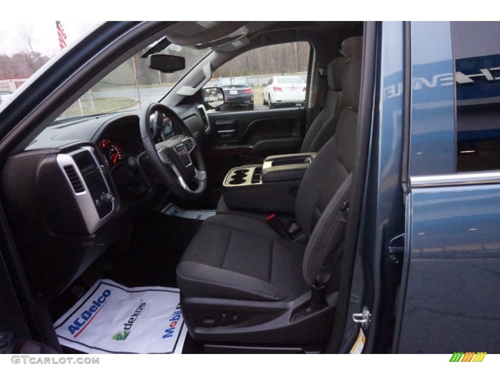 2014 Sierra 1500 SLE Double Cab - Cobalt Blue Metallic / Jet Black photo #9