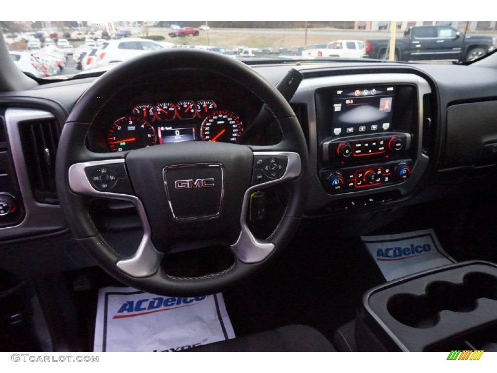 2014 Sierra 1500 SLE Double Cab - Cobalt Blue Metallic / Jet Black photo #10