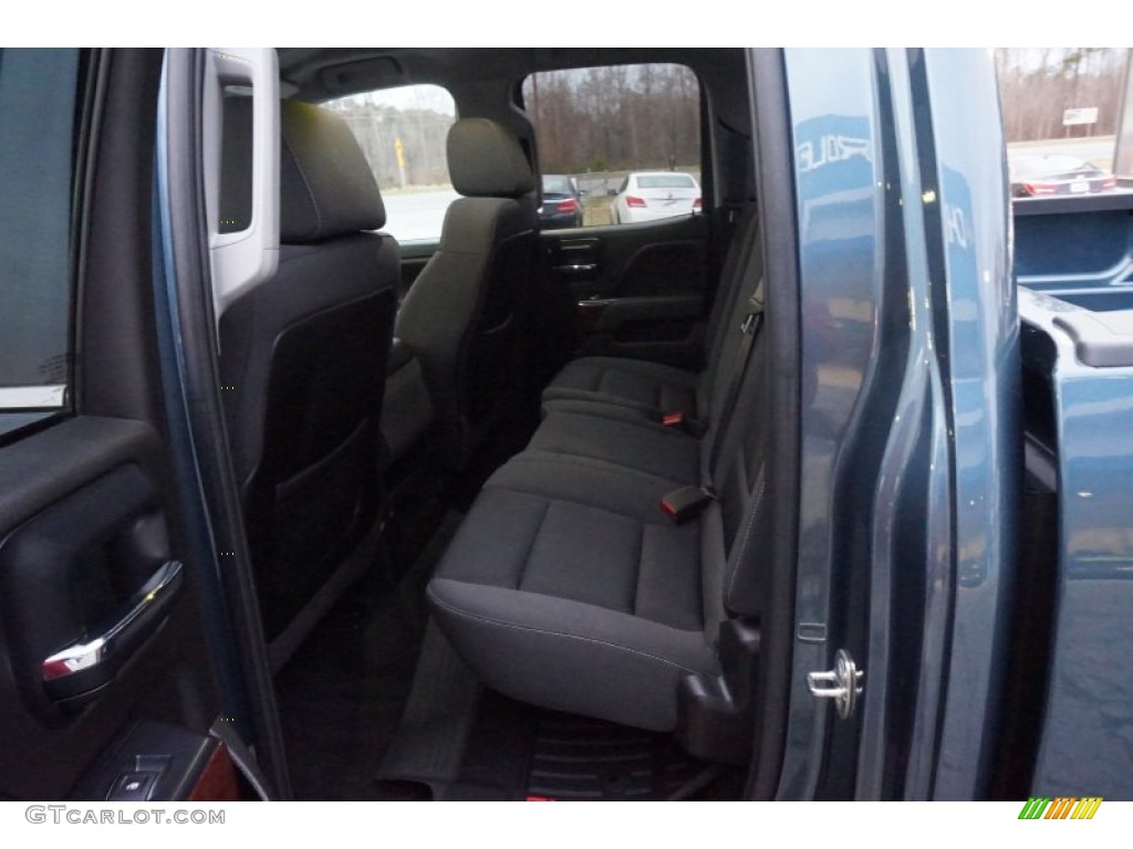 2014 Sierra 1500 SLE Double Cab - Cobalt Blue Metallic / Jet Black photo #13